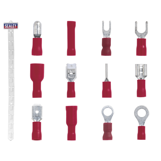 Sealey Clip Strip Deal - Red Electrical Terminals 6.3mm 3.3mm 4mm 5.3mm RTSET