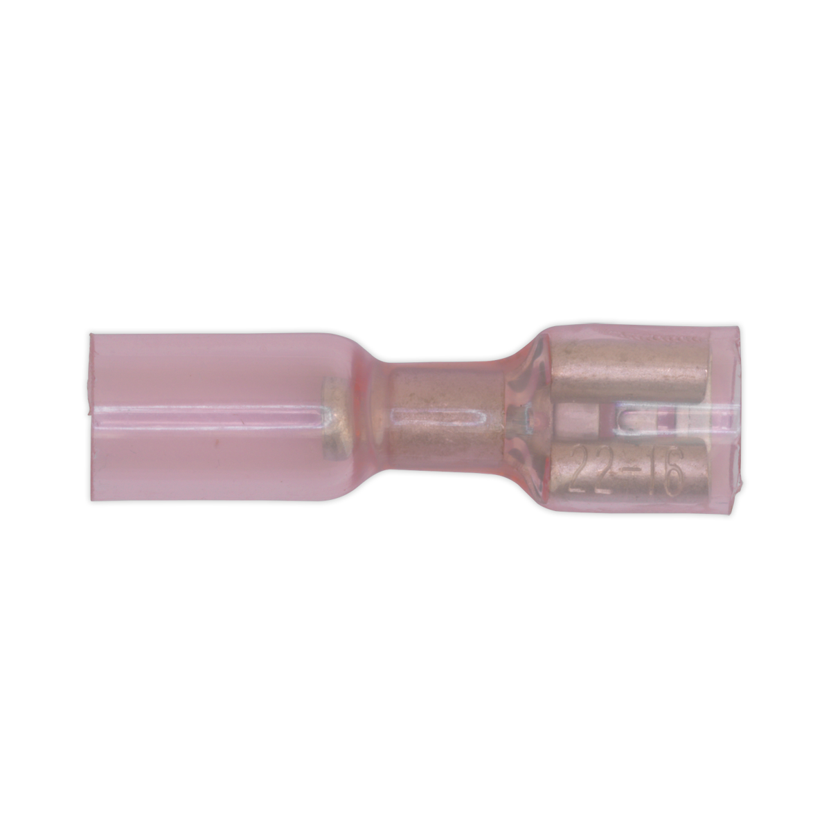 Sealey Heat Shrink Red Push On Connector 6.4mm Female Pack of 50 Pieces RTSPF25