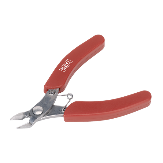 Sealey Cutting Nipper Stainless Steel With Spring-Return 110mm Red AK2254