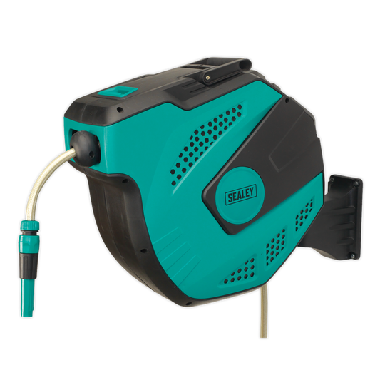 Sealey Auto Rewind Control Garden Hose Reel Auto Layering Mechanism 30mtr RWH30