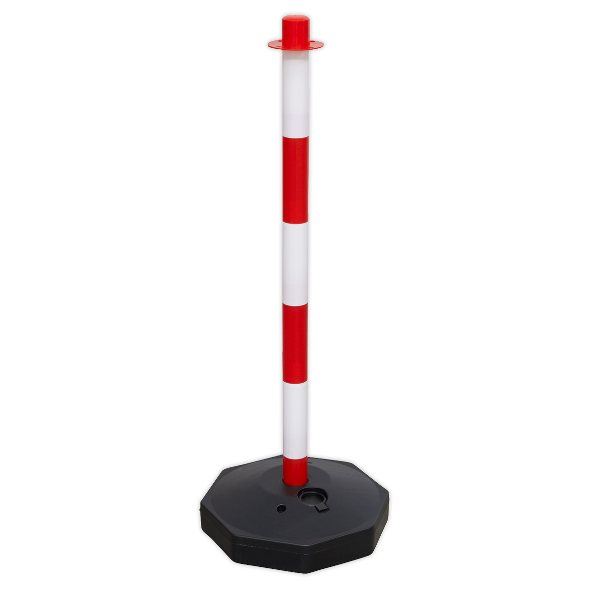 Sealey Highly Visible Red/White Post With Base Suitable For RWPBKIT RWPB01