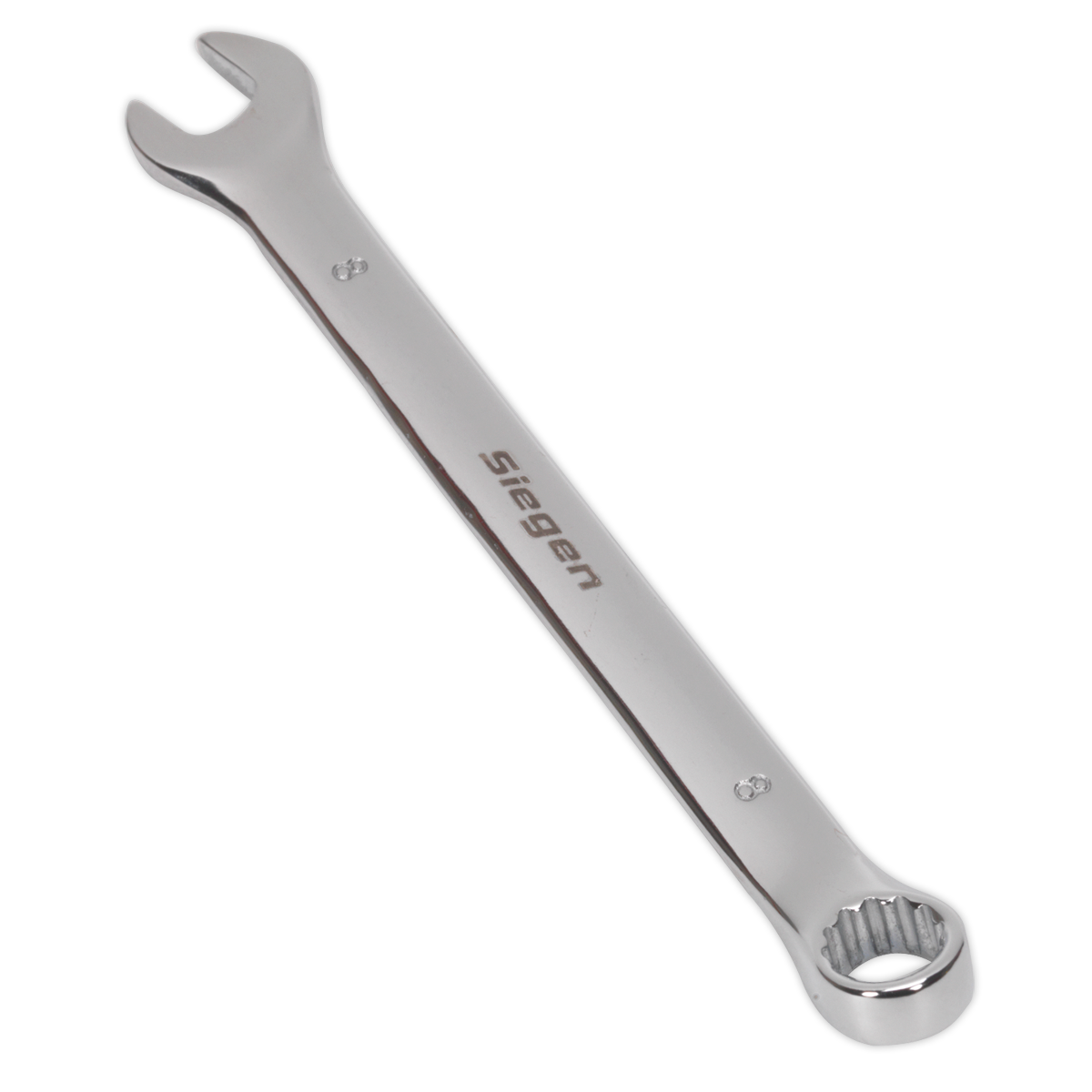 Sealey WallDrive Combi Spanner Chrome Vanadium Steel Polished Finish 8mm S01008