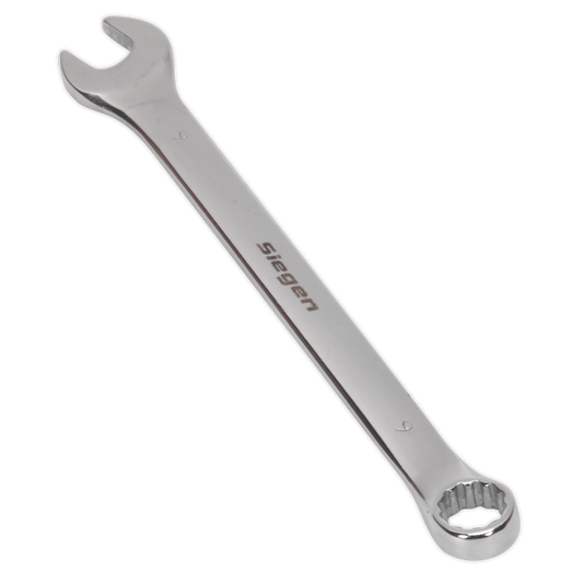 Sealey WallDrive Combi Spanner Chrome Vanadium Steel Polished Finish 9mm S01009