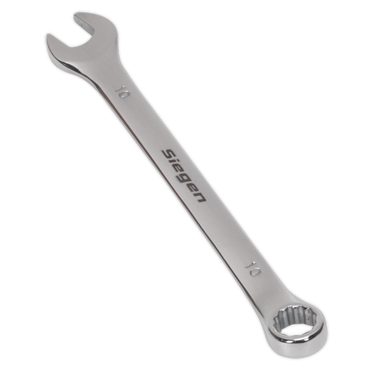 Sealey WallDrive Combi Spanner Chrome Vanadium Steel Polished Finish 10mm S01010