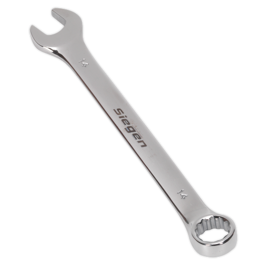 Sealey WallDrive Combi Spanner Chrome Vanadium Steel Polished Finish 14mm S01014