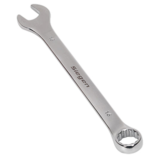 Sealey WallDrive Combi Spanner Chrome Vanadium Steel Polished Finish 16mm S01016