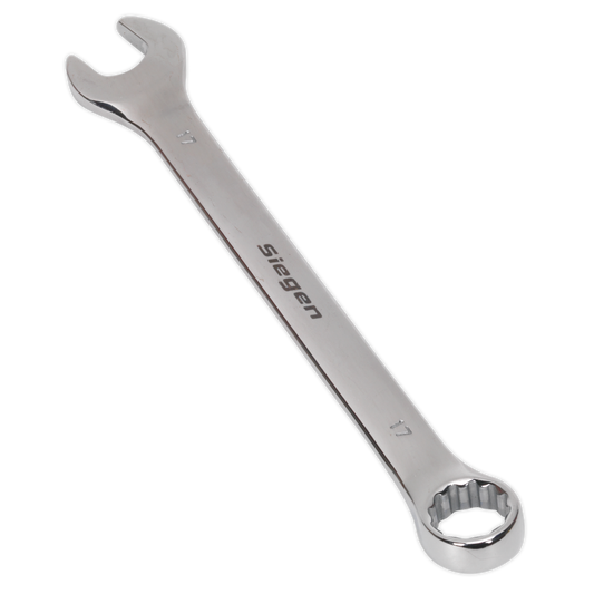 Sealey WallDrive Combi Spanner Chrome Vanadium Steel Polished Finish 17mm S01017