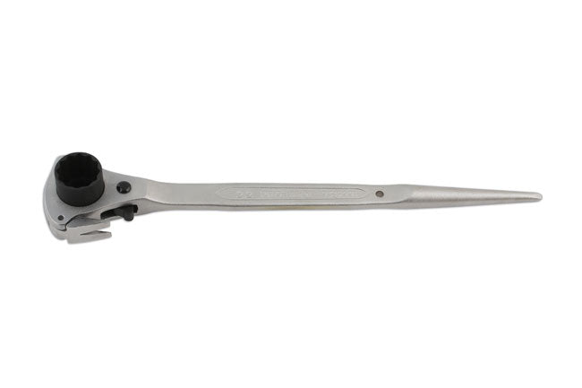 LASER 5864 Ratchet Ring Spanner 30mm x 36mm Bi-Hex 12-Point Chrome Vanadium