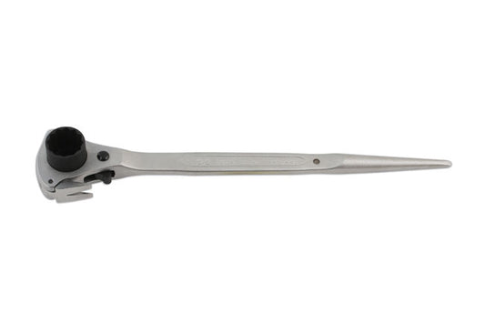 LASER 5864 Ratchet Ring Spanner 30mm x 36mm Bi-Hex 12-Point Chrome Vanadium