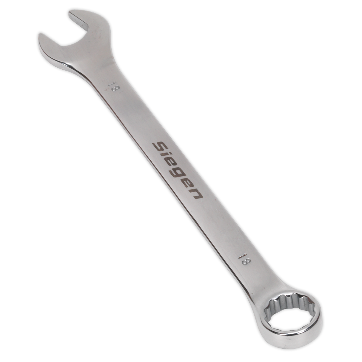 Sealey WallDrive Combi Spanner Chrome Vanadium Steel Polished Finish 18mm S01018