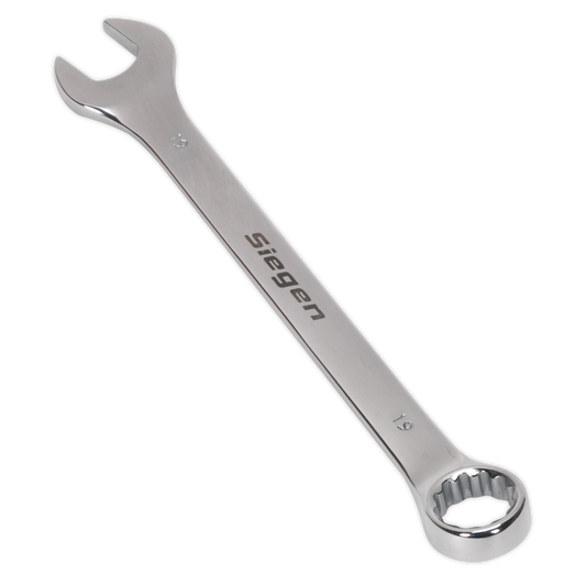 Sealey WallDrive Combi Spanner Chrome Vanadium Steel Polished Finish 19mm S01019
