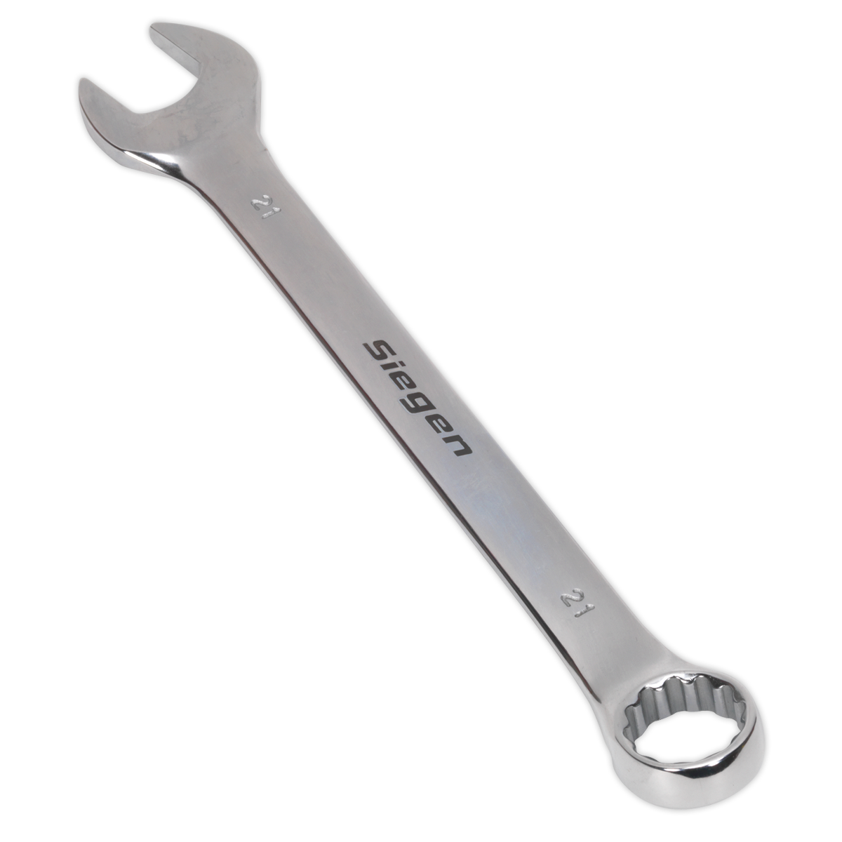 Sealey WallDrive Combi Spanner Chrome Vanadium Steel Polished Finish 21mm S01021