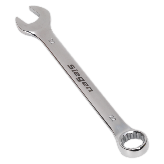 Sealey WallDrive Combi Spanner Chrome Vanadium Steel Polished Finish 22mm S01022