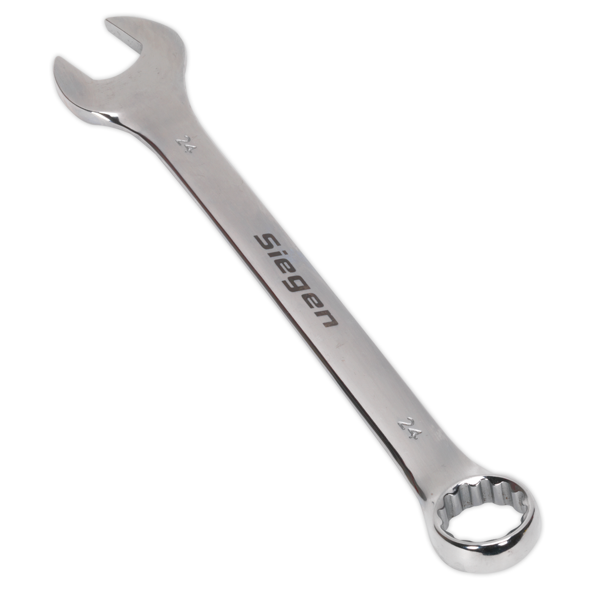 Sealey WallDrive Combi Spanner Chrome Vanadium Steel Polished Finish 24mm S01024