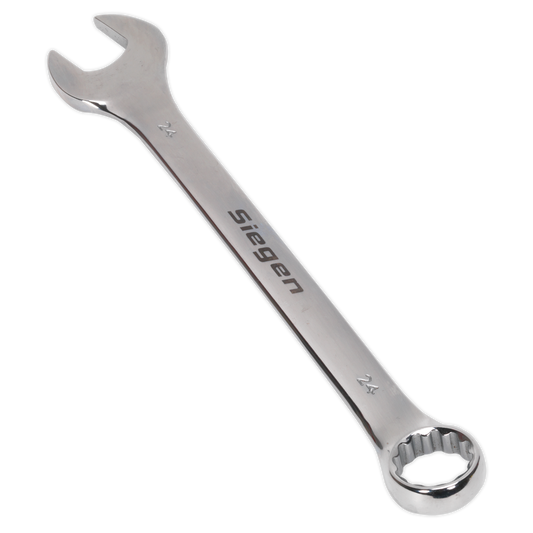 Sealey WallDrive Combi Spanner Chrome Vanadium Steel Polished Finish 24mm S01024
