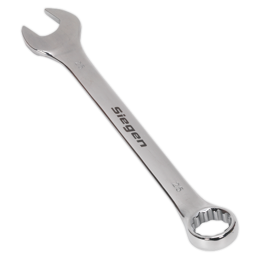 Sealey WallDrive Combi Spanner Chrome Vanadium Steel Polished Finish 25mm S01025