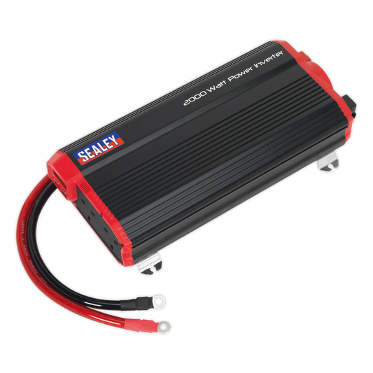 Sealey Power Inverter Modified Sine Wave 2000W 12V DC - 230V 50Hz PI2000