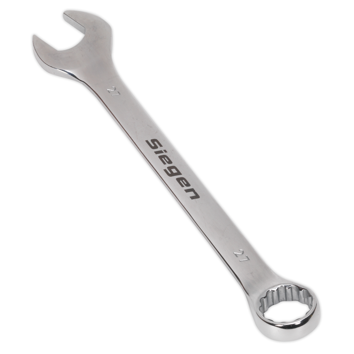 Sealey WallDrive Combi Spanner Chrome Vanadium Steel Polished Finish 27mm S01027