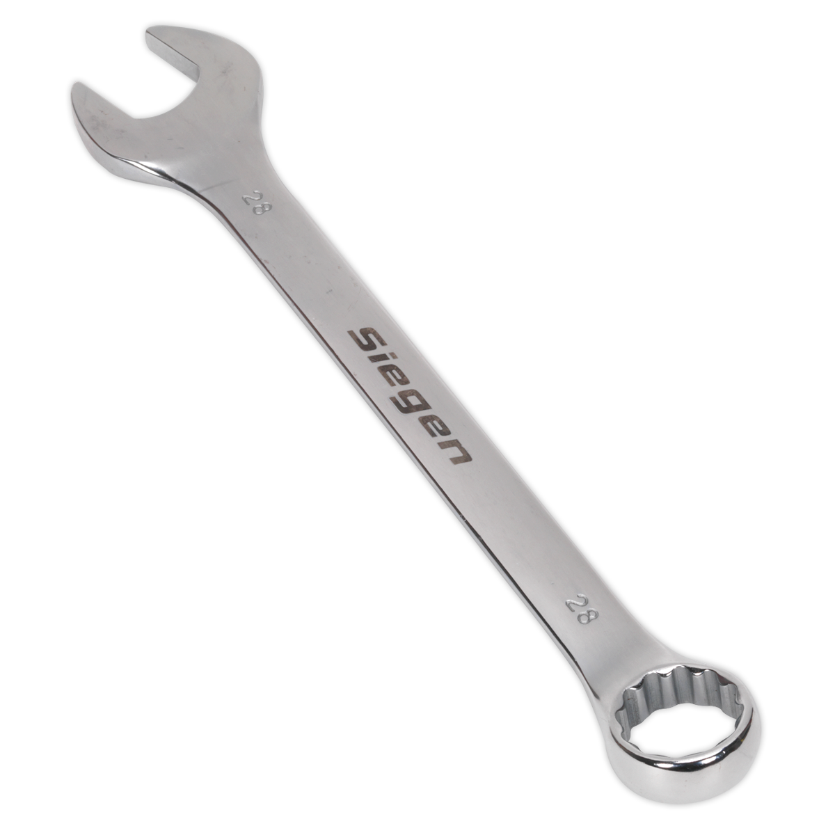 Sealey WallDrive Combi Spanner Chrome Vanadium Steel Polished Finish 28mm S01028