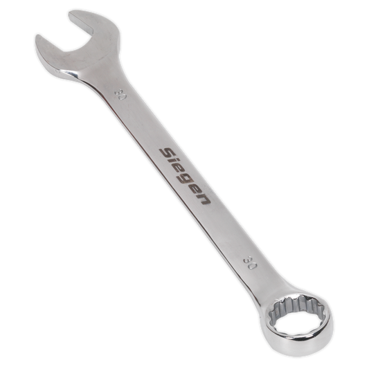 Sealey WallDrive Combi Spanner Chrome Vanadium Steel Polished Finish 30mm S01030