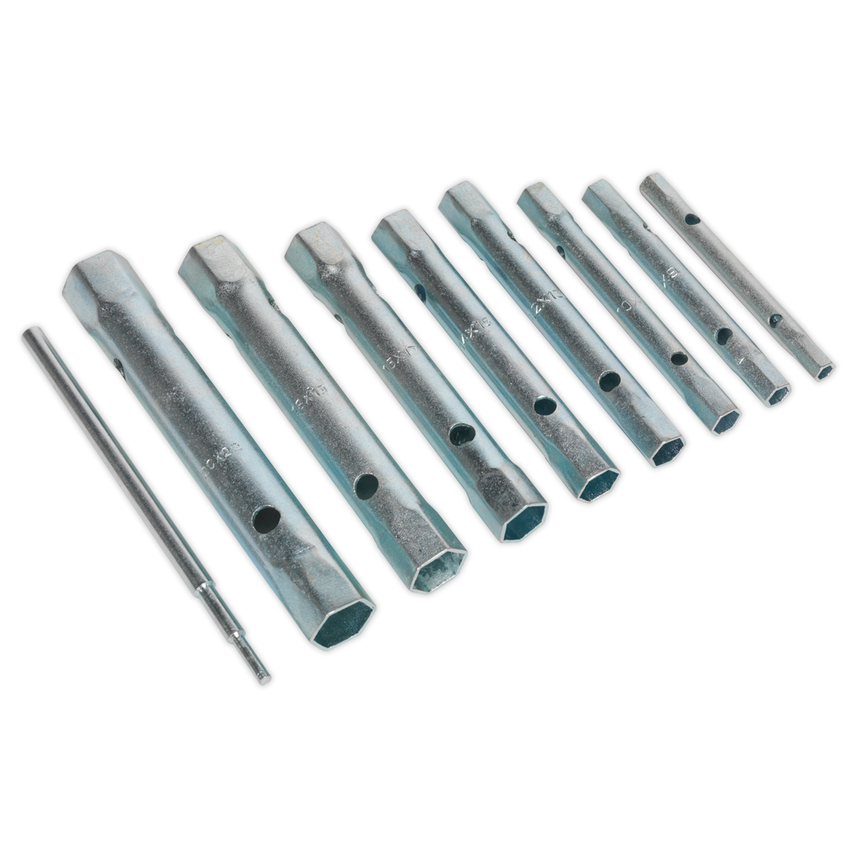 Sealey Box Spanner Set Zinc Plated For Corrosion Protection 9 Pieces S01053