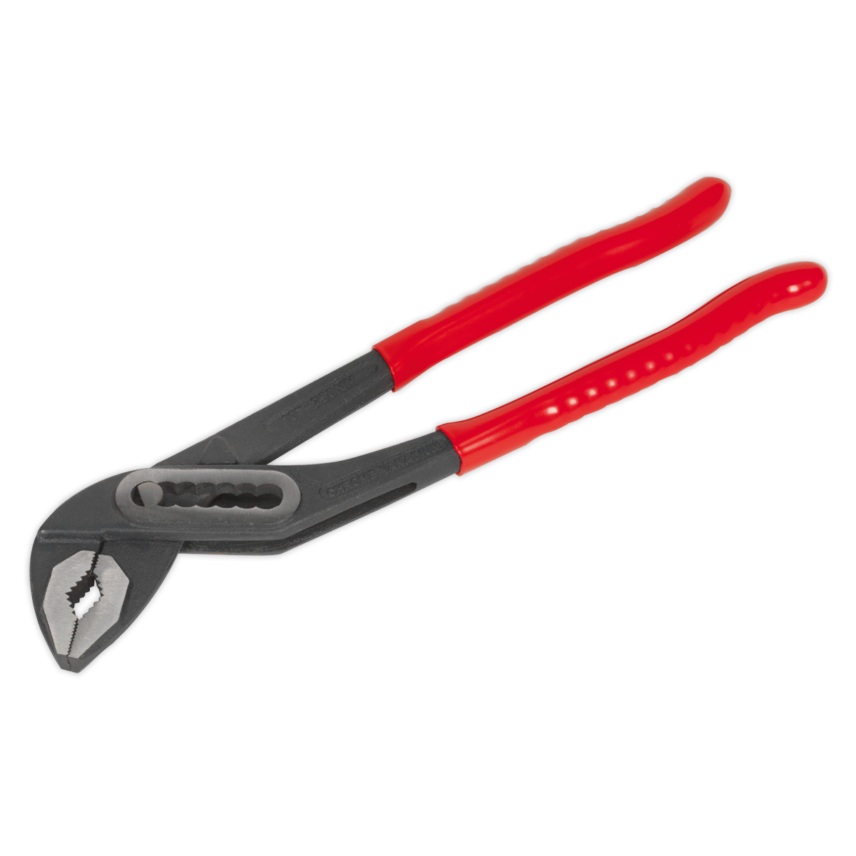 Sealey Water Pump Pliers With Vinyl Dipped Handles 250mm Blackened Finish S01056