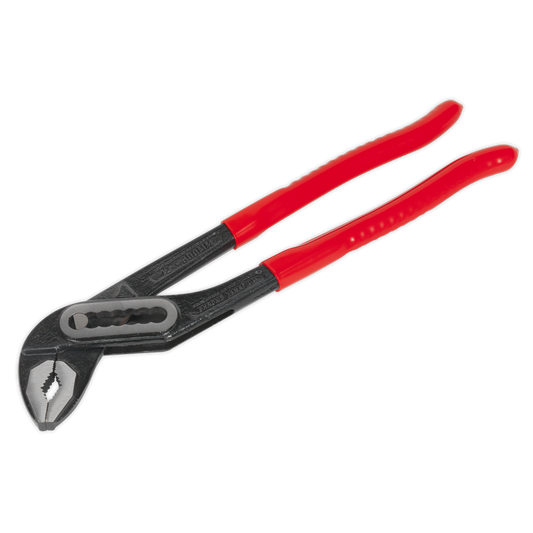 Sealey Water Pump Pliers With Vinyl Dipped Handles 300mm Blackened Finish S01057