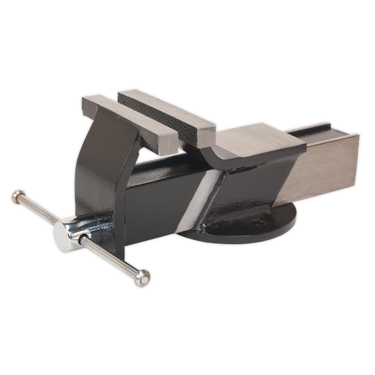 Sealey 100mm Steel Fabricated Bench Mounting Vice With Anvil At Rear S01081
