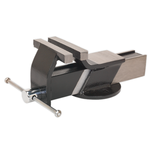 Sealey 150mm Steel Fabricated Bench Mounting Vice With Anvil At Rear S01083