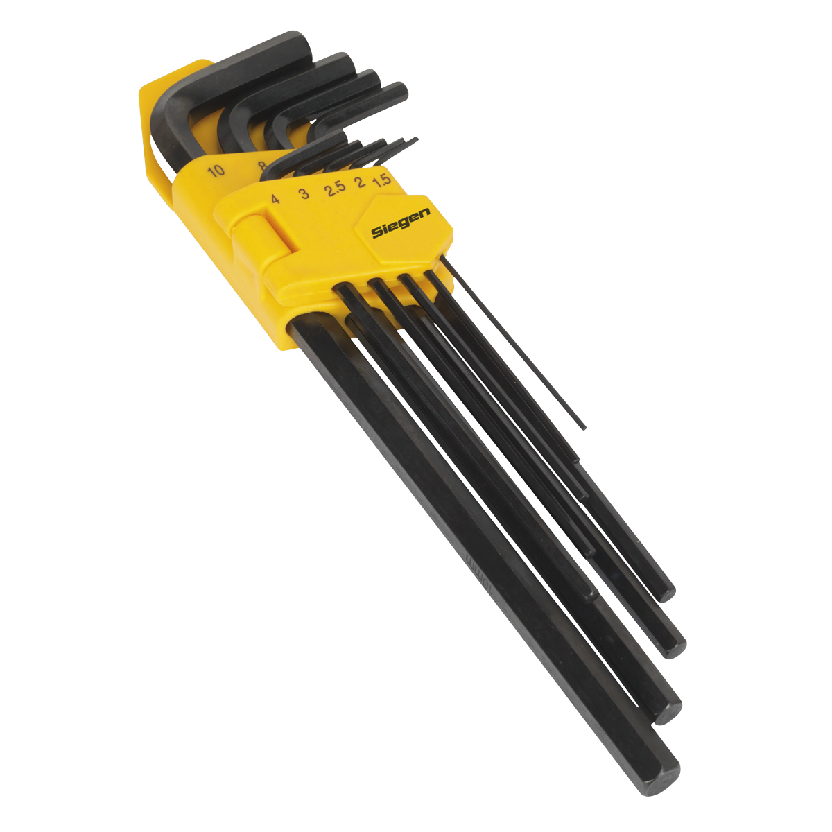 Sealey Hex Key Set 9pc Extra-Long Metric Hardened Chrome Vanadium Steel S01092
