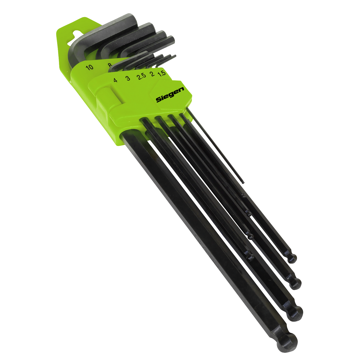 Sealey Ball-End Hex Key Set 9pc Extra-Long Metric Chrome Vanadium Steel S01094