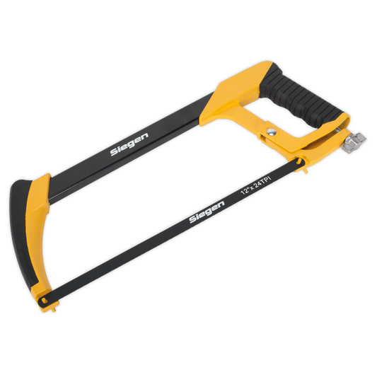 Sealey Engineers Hacksaw With Aluminium Handle Rubberised Grips 300mm S01101