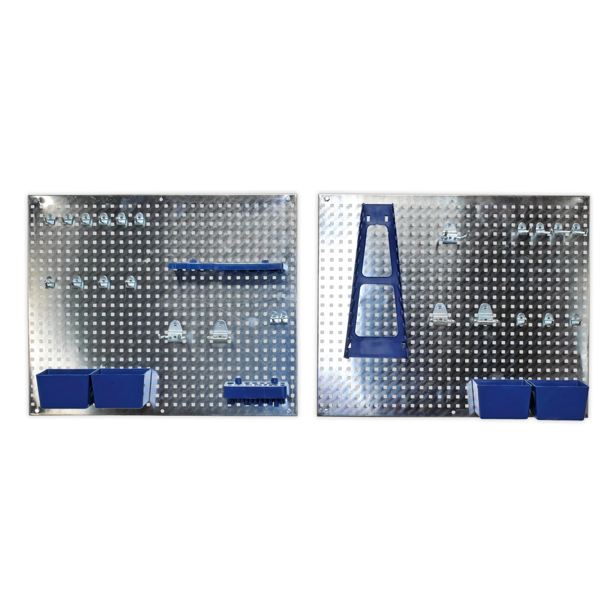 Sealey Wall Storage Pegboard Set With Four Composite Boxes 34 Pieces S01102