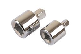 LASER 0102 Ratchet Increasing/Reducing Adapter Set Chrome-Molybdenum Steel