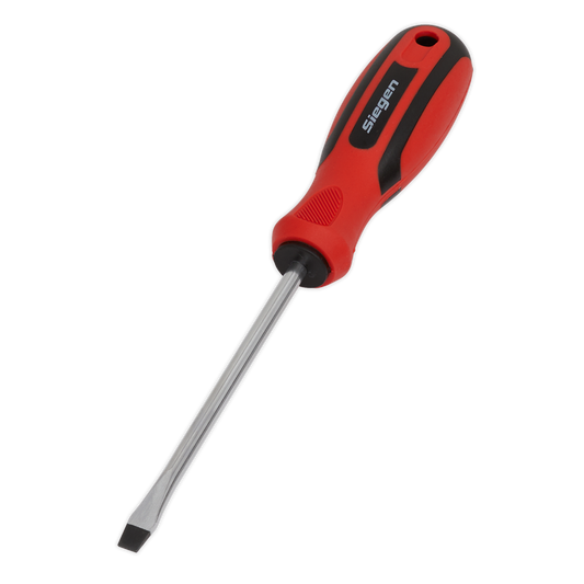Sealey Screwdriver Slotted With Contoured Soft Grip Handle 5 x 100mm S01172