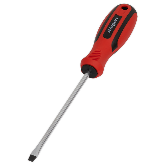 Sealey Screwdriver Slotted With Contoured Soft Grip Handle 5 x 125mm S01173