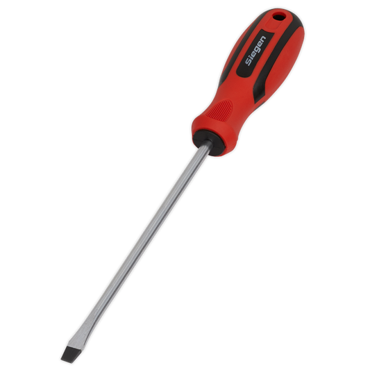 Sealey Screwdriver Slotted With Contoured Soft Grip Handle 6 x 150mm S01175