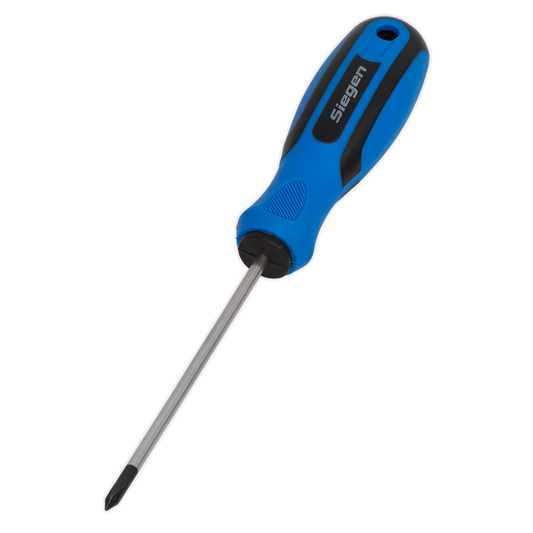 Sealey Screwdriver Phillips With Contoured Soft Grip Handle 1 x 75mm S01180