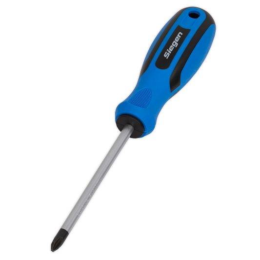 Sealey Screwdriver Phillips With Contoured Soft Grip Handle 2 x 100mm S01181