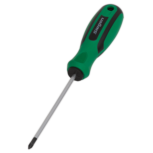 Sealey Screwdriver Pozi 0 x 75mm With Contoured Soft Grip Handle S01184