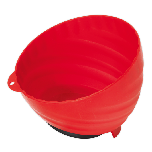 Sealey Magnetic Collector Ø150mm ABS Plastic Suitable For Daily Use - Red AK2319
