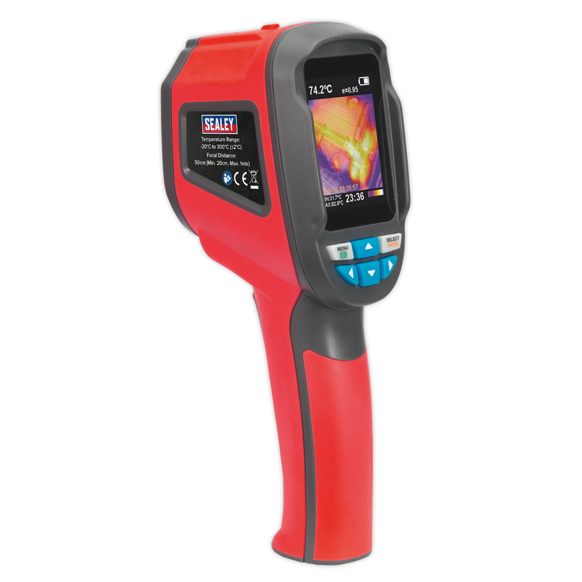 Sealey Thermal Imaging Camera 52mm Screen Battery Powered 65° Vision VS912