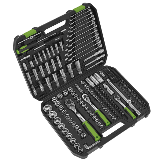 Sealey 1/4" 3/8" 1/2" Square Drive WallDrive Metric Socket Set 219 Pieces S01212
