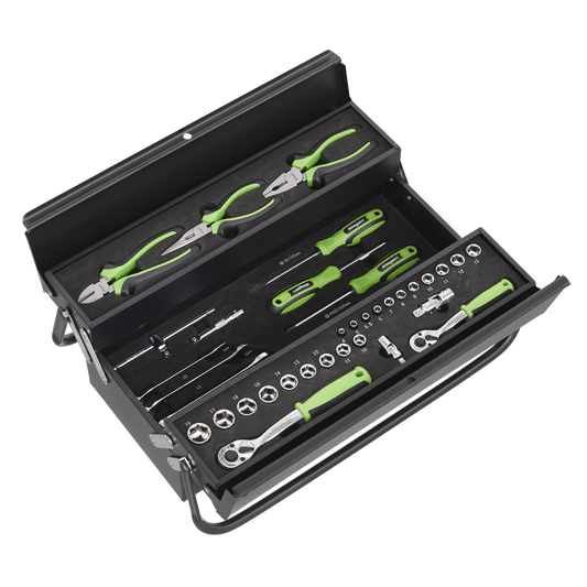 Sealey Tool Kit With Cantilever Toolbox Soft Grip Handles 70 Pieces S01215