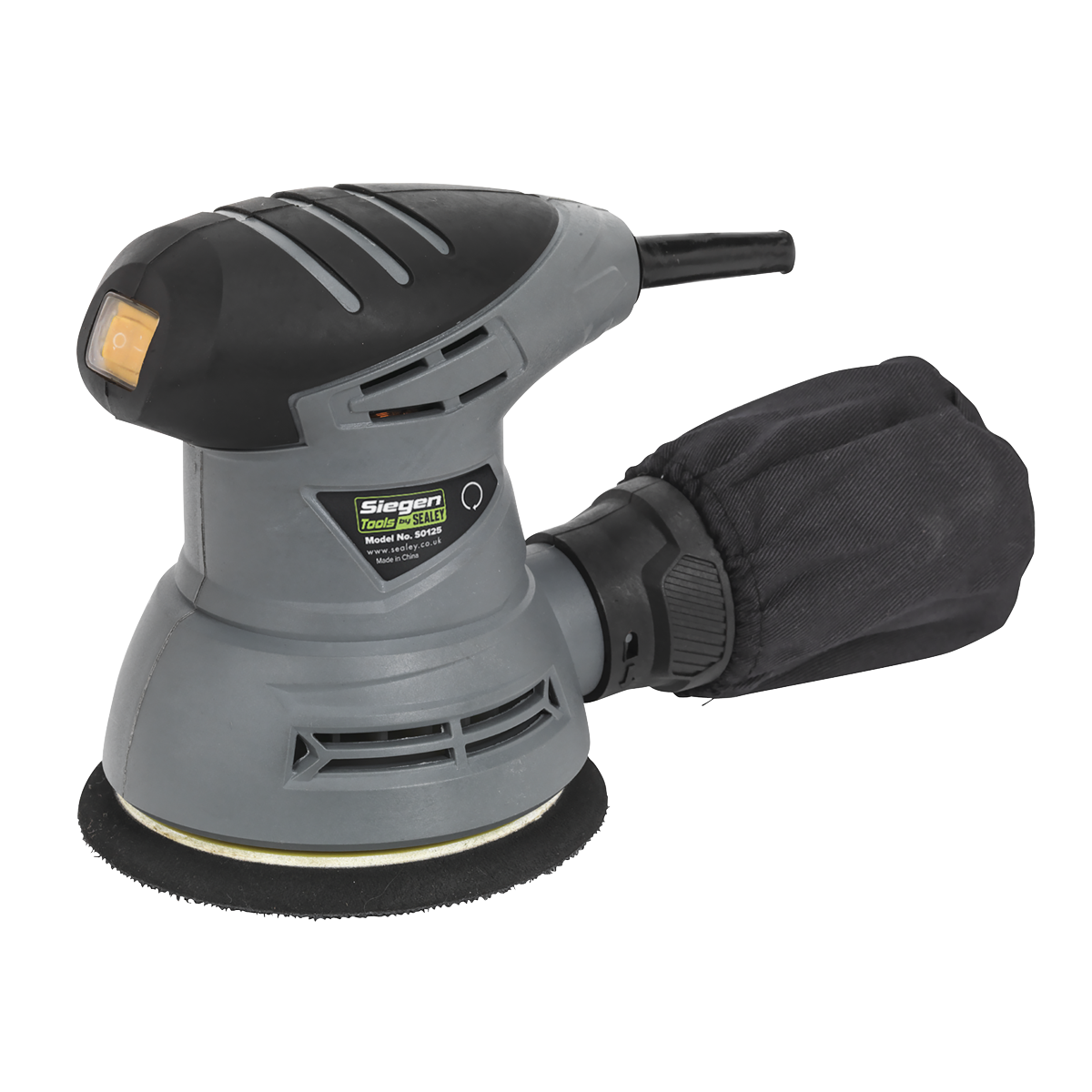 Sealey Dual Action Palm Sander Compact Ergonomic Ø125mm 240W/230V S0125