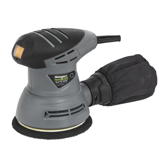 Sealey Dual Action Palm Sander Compact Ergonomic Ø125mm 240W/230V S0125