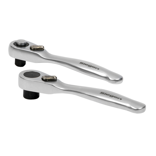Sealey Micro 72-Tooth Ratchet Wrench & Bit Driver Set 2 Pieces Silver S01250