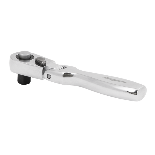Sealey Micro Flexi Head Ratchet Wrench 1/4" Square Drive Carbon Steel S01254