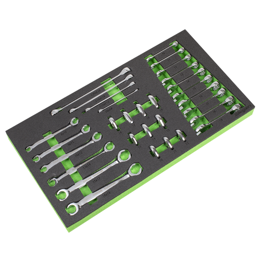 Sealey Siegen Specialised Spanner Set With Foam Storage Tool Tray 30 Pcs S01274