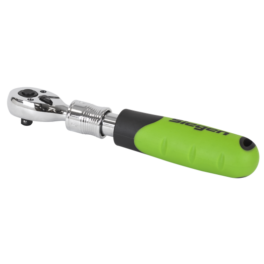 Sealey Siegen Extendable Ratchet Wrench 1/4" Square Drive Chrome Vanadium S01282